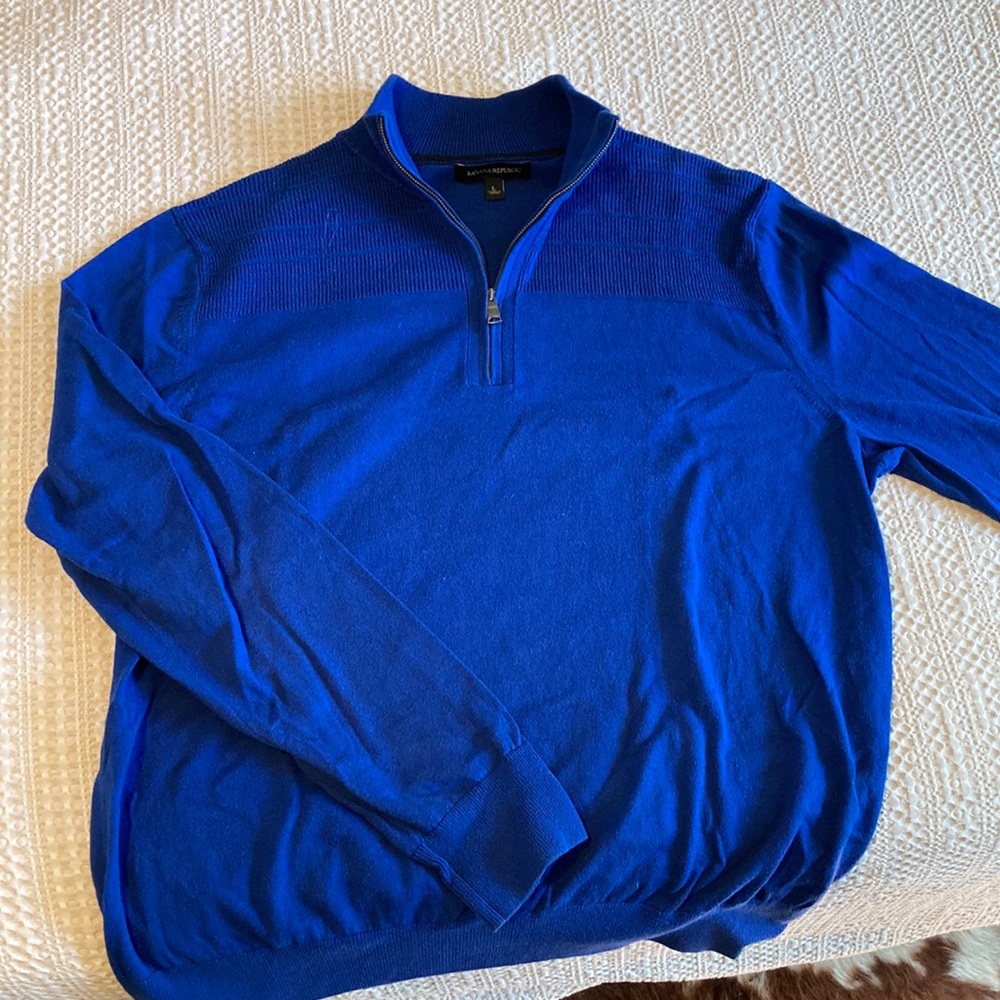 Banana Republic cotton quarter zip